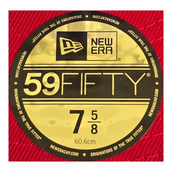 Perfect Game x New Era 59Fifty Baseball Cap Hat Red & White Fitted Size 7 5/8 - Picture 3 of 12